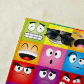 Moods and Emoticons Strandtuch (Beispiel)