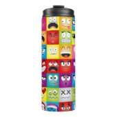 Moods and Emoticons Thermosbecher (Vorderseite)