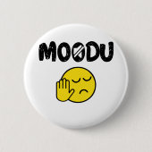 Moodu Tamil Shutup witziger Zitat Button (Vorderseite)