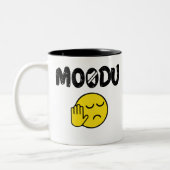 Moodu Tamil Shutup witziger Zitat Zweifarbige Tasse (Links)