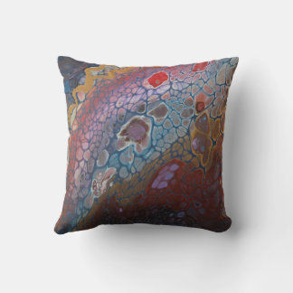 Moody Abstract Art Throw Pillow Kissen