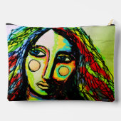 Moody Abstraktes Digitalbild Zubehörtasche (Rückseite)