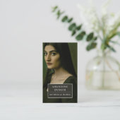 Moody Actress Model Photo Visitenkarte (Stehend Vorderseite)