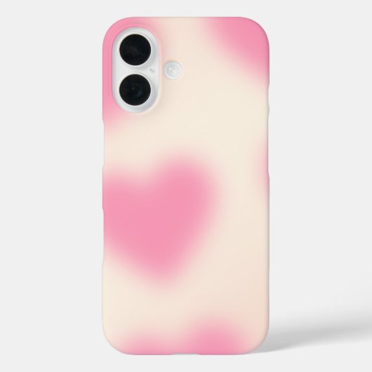 Moody Aesthetic Pink Heart Case-Mate iPhone Hülle (Rückseite)