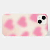 Moody Aesthetic Pink Heart Case-Mate iPhone Hülle (Rückseite (Horizontal))