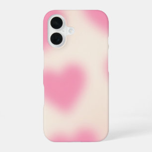 Moody Aesthetic Pink Heart iPhone 16 Hülle