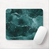 Moody Agate | Aquamarin Green Malachite Rich Jewel Mousepad (Mit Mouse)
