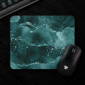 Moody Agate | Aquamarin Green Malachite Rich Jewel Mousepad