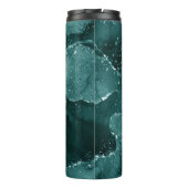 Moody Agate | Aquamarin Green Malachite Rich Jewel Thermosbecher (Rückseite)