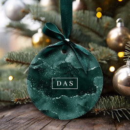 Moody Agate | Aquamarin Green Malachite Rich Monog Keramik Ornament