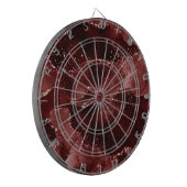 Moody Agate | Henna Blood Red Garnet Jewel Tone Dartscheibe (Vorderseite Links)