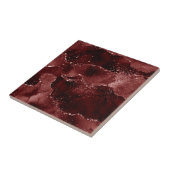 Moody Agate | Henna Blood Red Garnet Jewel Tone Fliese (Seite)