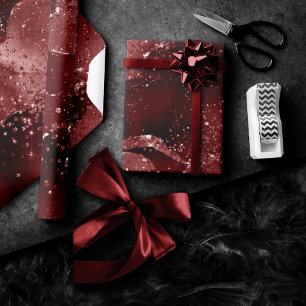 Moody Agate Henna Blood Red Garnet Jewel Tone Geschenkpapier