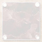 Moody Agate | Henna Blood Red Garnet Jewel Tone Glasuntersetzer (Rückseite)