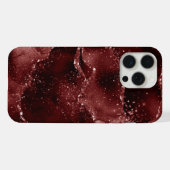 Moody Agate | Henna Blood Red Garnet Jewel Tone iPhone Hülle (Rückseite (Horizontal))