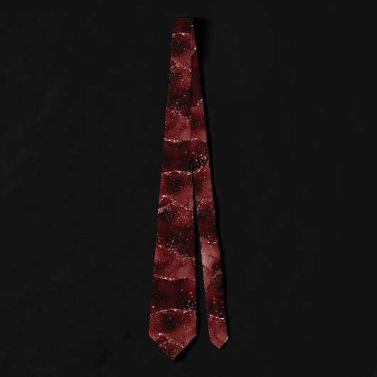 Moody Agate | Henna Blood Red Garnet Jewel Tone Krawatte