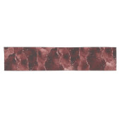 Moody Agate | Henna Blood Red Garnet Jewel Tone Kurzer Tischläufer (Horizontal)