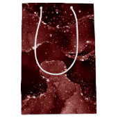 Moody Agate | Henna Blood Red Garnet Jewel Tone Mittlere Geschenktüte (Vorderseite)