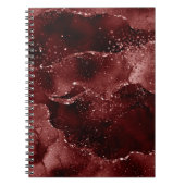 Moody Agate | Henna Blood Red Garnet Jewel Tone Notizblock (Vorderseite)