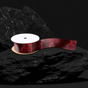 Moody Agate   Henna Blood Red Garnet Jewel Tone Satinband