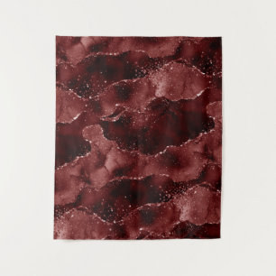 Moody Agate Henna Blutroter Fotostudio-Hintergru Wandteppich