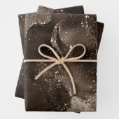 Moody Agate | Kaffee Brown Golden Bronze Taupe Geschenkpapier Set (Beispiel)