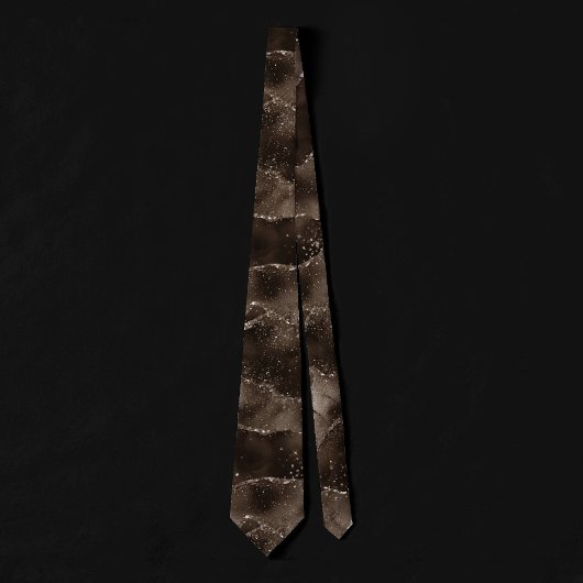 Moody Agate | Kaffee Brown Golden Bronze Taupe Krawatte