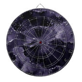 Moody Agate | Midnight Indigo Deep Lila Glam Dartscheibe (vorne)