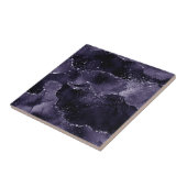 Moody Agate | Midnight Indigo Deep Lila Glam Fliese (Seite)