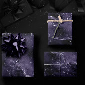 Moody Agate | Midnight Indigo Deep Lila Glam Geschenkpapier Set
