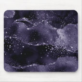 Moody Agate | Midnight Indigo Deep Lila Glam Mousepad (Vorne)