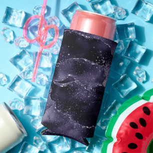 Moody Agate Midnight Indigo Deep Lila Glam Selters Dosenkühler