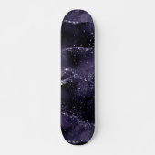 Moody Agate | Midnight Indigo Deep Lila Glam Skateboard (Vorne)