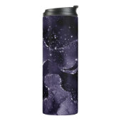 Moody Agate | Midnight Indigo Deep Lila Glam Thermosbecher (Nach links gedreht)
