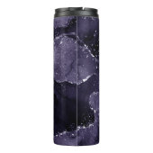 Moody Agate | Midnight Indigo Deep Lila Glam Thermosbecher (Rückseite)