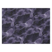 Moody Agate | Midnight Indigo Deep Lila Glam Tischdecke (Vorderseite (Horizontal))