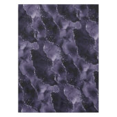 Moody Agate | Midnight Indigo Deep Lila Glam Tischdecke (Vorderseite)