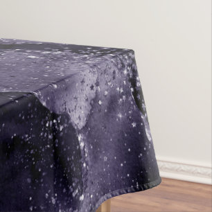 Moody Agate Midnight Indigo Deep Lila Glam Tischdecke