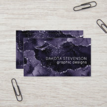 Moody Agate | Midnight Indigo Deep Lila Glam