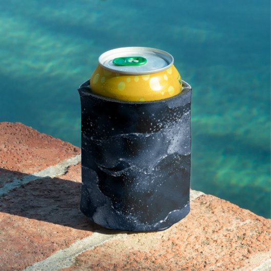 Moody Agate | Navy Denim Steel Blue Imitats Glitze Dosenkühler (In Situ Pool)