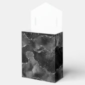 Moody Agate | Onyx Black Silver Vampy Goth Glitzer Geschenkschachtel (Geöffnet)