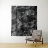 Moody Agate | Onyx Black Vampy Glam Foto Hintergru Wandteppich (Beispiel)