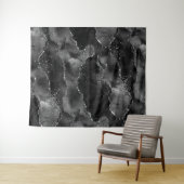 Moody Agate | Onyx Black Vampy Glam Foto Hintergru Wandteppich (Beispiel (Horizontal))