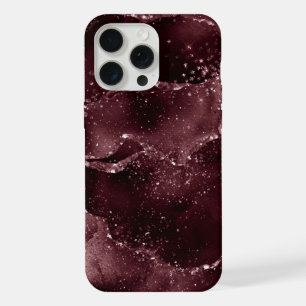 Moody Agate Wein Bordeaux Sangria Merlot Marone iPhone 15 Pro Max Hülle