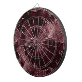 Moody Agate | Wein Bordeaux Sangria Merlot Maroon Dartscheibe (Vorderseite rechts)