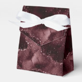 Moody Agate | Wein Bordeaux Sangria Merlot Maroon Geschenkschachtel (Vorderseite)