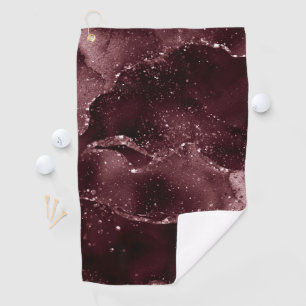Moody Agate Wein Bordeaux Sangria Merlot Maroon Golfhandtuch