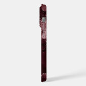 Moody Agate | Wein Bordeaux Sangria Merlot Maroon iPhone Hülle (Linke Seite)