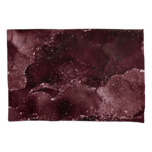 Moody Agate Wein Bordeaux Sangria Merlot Maroon Kissenbezug