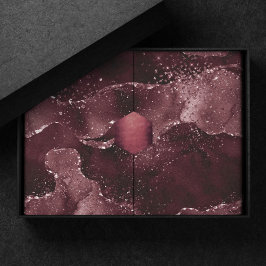 Moody Agate | Wein Bordeaux Sangria Merlot Maroon Seidenpapier